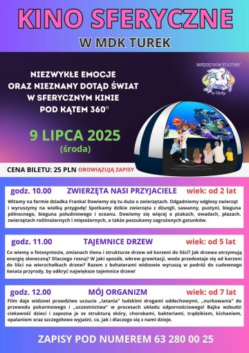 Kino Sferyczne w MDK Turek