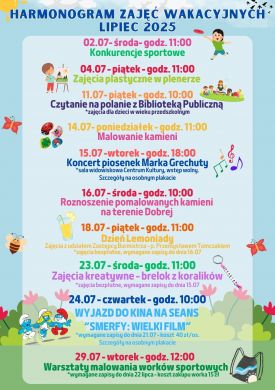 Zajęcia Wakacyjnyjne – Lipiec 2025 w CK Dobra