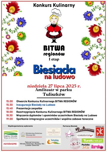 Smaki i dźwięki regionu. Tuliszków zaprasza na XXII Biesiadę na Ludowo i Bitwę Regionów