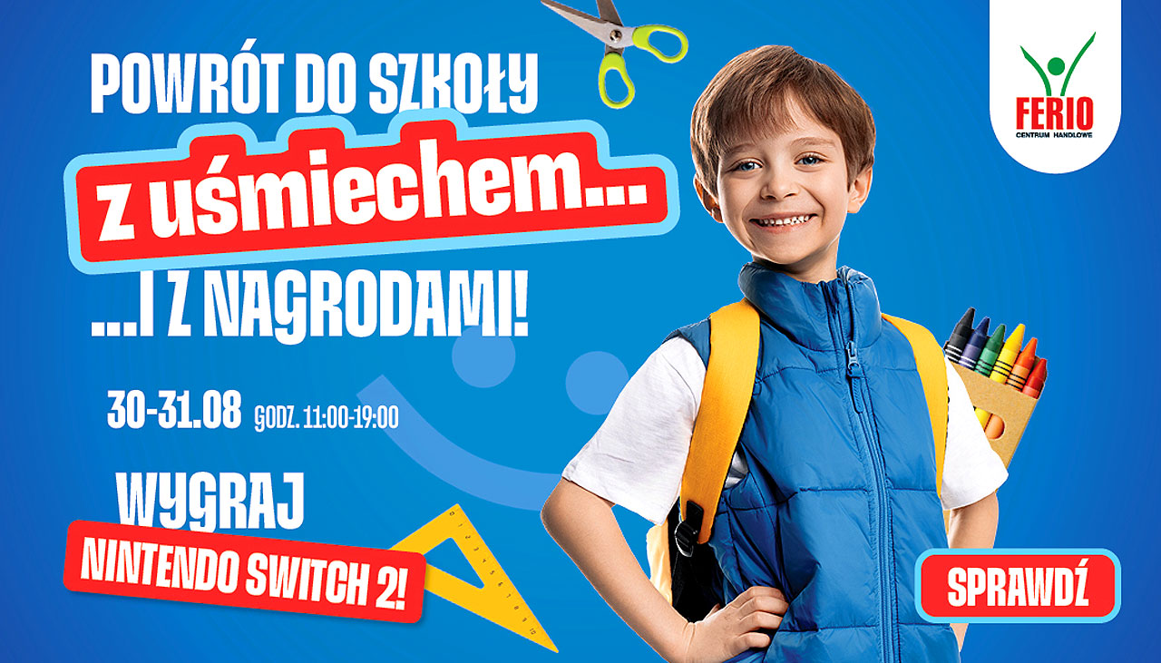 Nintendo Switch 2 czeka na zwycięzców! Ostatni weekend wakacji w Ferio Konin!