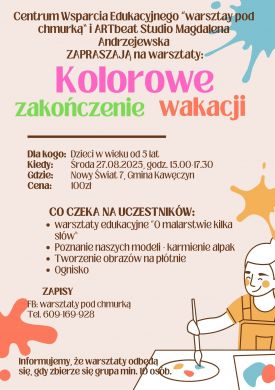 Kolorowe zakończenie wakacji w Gminie Kawęczyn