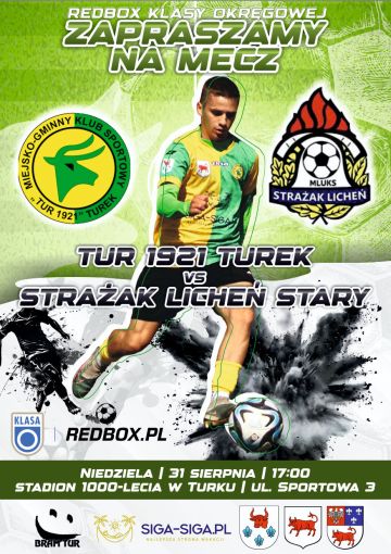 Piłkarskie emocje w Turku gwarantowane. Tur Turek powalczy o fotel lidera ze Strażakiem Licheń!