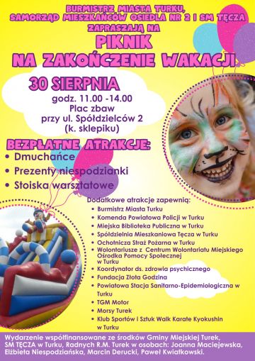 Piknik kończący wakacje już w sobotę. Rodzinna zabawa i mnóstwo atrakcji dla najmłodszych!