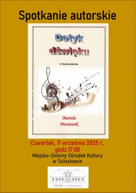 Spotkanie autorskie z Mariolą Maciaszek w Tuliszkowie