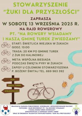 Rajd rowerowy „Na rowery wsiadamy i naszą Gminę Turek zwiedzamy”