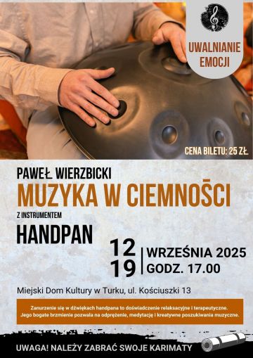 Muzyka w ciemności w Turku. Handpan ponownie zabrzmi w MDK już 12 września