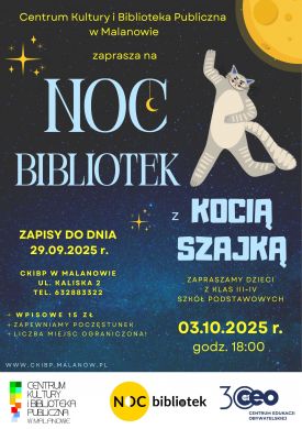 Noc Bibliotek z Kocią Szajką w Malanowie