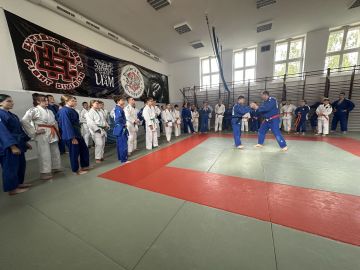 UKS Judo Tuliszków na wojewódzkim zgrupowaniu. Trening pod okiem Przemysława Matyjaszka