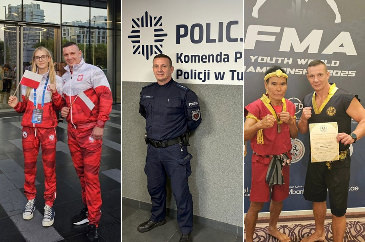 Aspirant Marcin Kolański łączy służbę z pasją. Policjant z Turku trenerem mistrzów