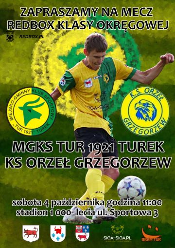 W sobotę wielkie emocje w meczu na szczycie w Turku. Tur 1921 podejmuje Orła Grzegorzew