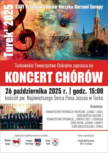 Święto chóralnego śpiewu w Turku. XXVI Przegląd „Muzyka Korzeni Europy” już w niedzielę!