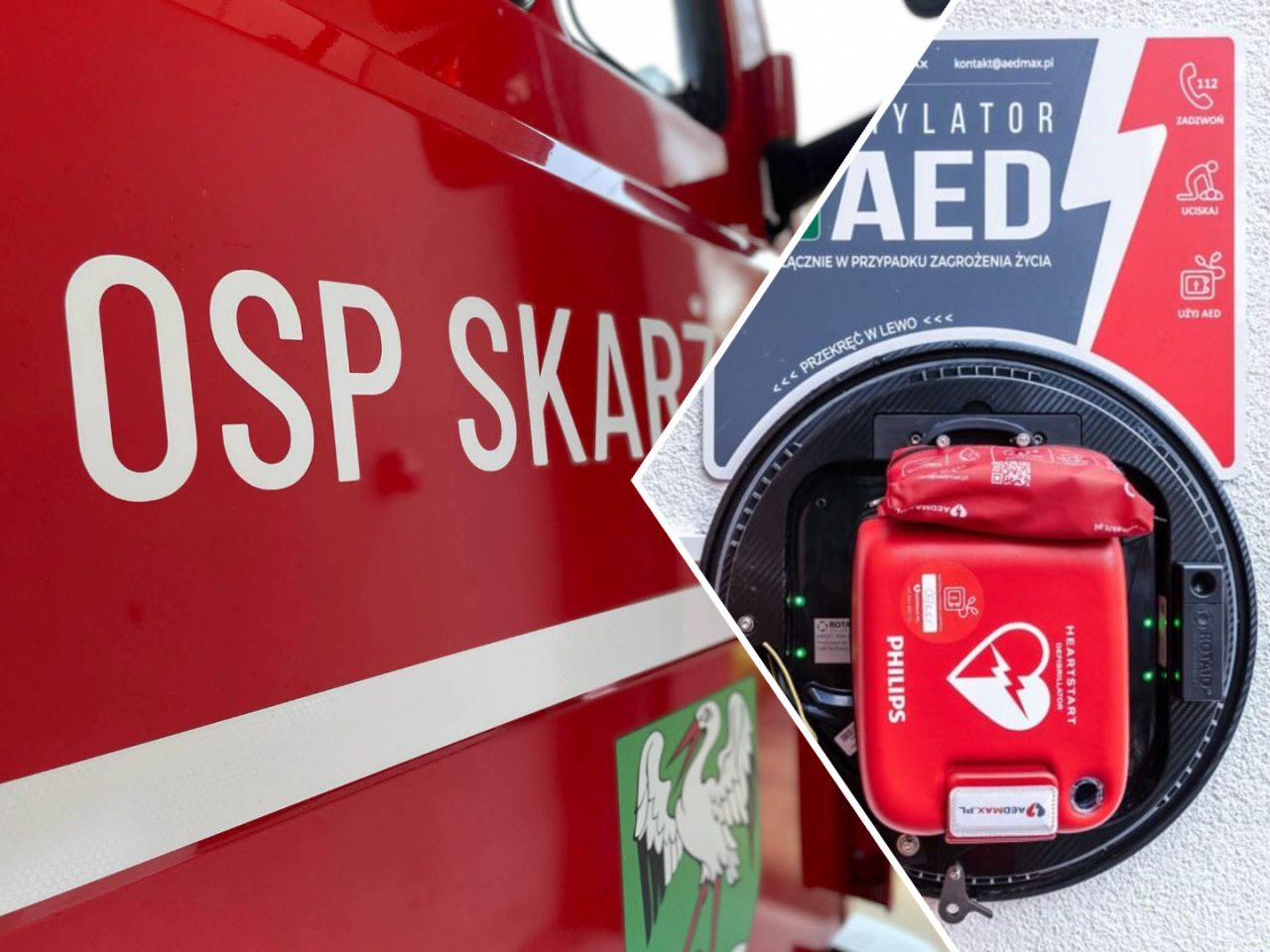 Czasem liczą się sekundy. Przypominamy o zbiórce OSP Skarżyn na defibrylator AED - OSP Skarżyn zbiera na defibrylator AED