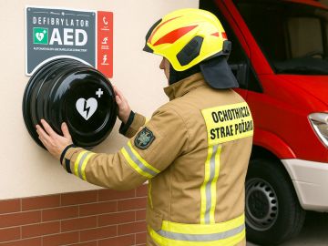 Druhowie z Piętna ruszyli ze zbiórką. Cel: defibrylator AED ratujący życie - OSP Piętno zbiera na defibrylator AED