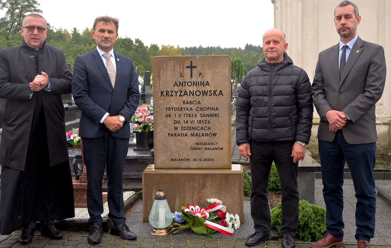 Hołd dla Antoniny Krzyżanowskiej – babci Fryderyka Chopina. Malanów pamięta o swoich związkach z historią kompozytora