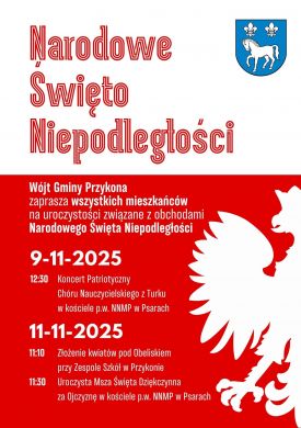 Narodowe Święto Niepodległości w Gminie Przykona