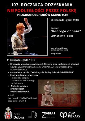 107. Rocznica Odzyskania Niepodległości w gminie Dobra