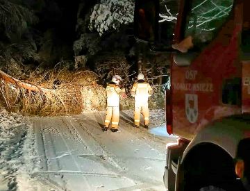 Powiat turecki po ataku śniegu. Masowe awarie...