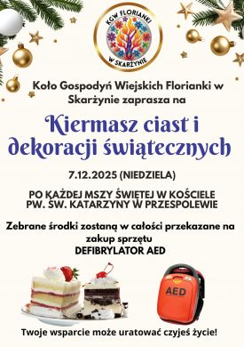 Kiermasz ciast i dekoracji świątecznych w Skarżynie