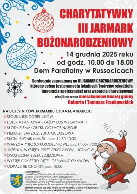 Charytatywny III Jarmark Bożonarodzeniowy w Russocicach