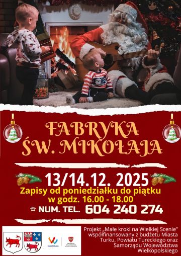 Stowarzyszenie Przystań otwiera Fabrykę Mikołaja już w ten weekend. Święty Mikołaj zaprasza wszystkie dzieci!