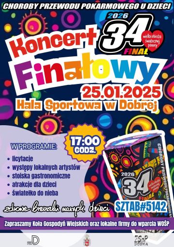Koncert Finałowy 34. Finału WOŚP w Dobrej