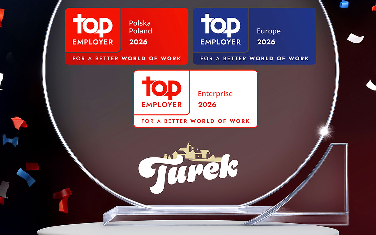 Mleczarnia Turek wśród najlepszych pracodawców. Firma z Turku z certyfikatem Top Employer 2026 - Top Employer 2026 dla Mleczarni Turek