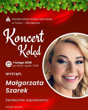 Koncert Kolęd – Małgorzata Szarek w...
