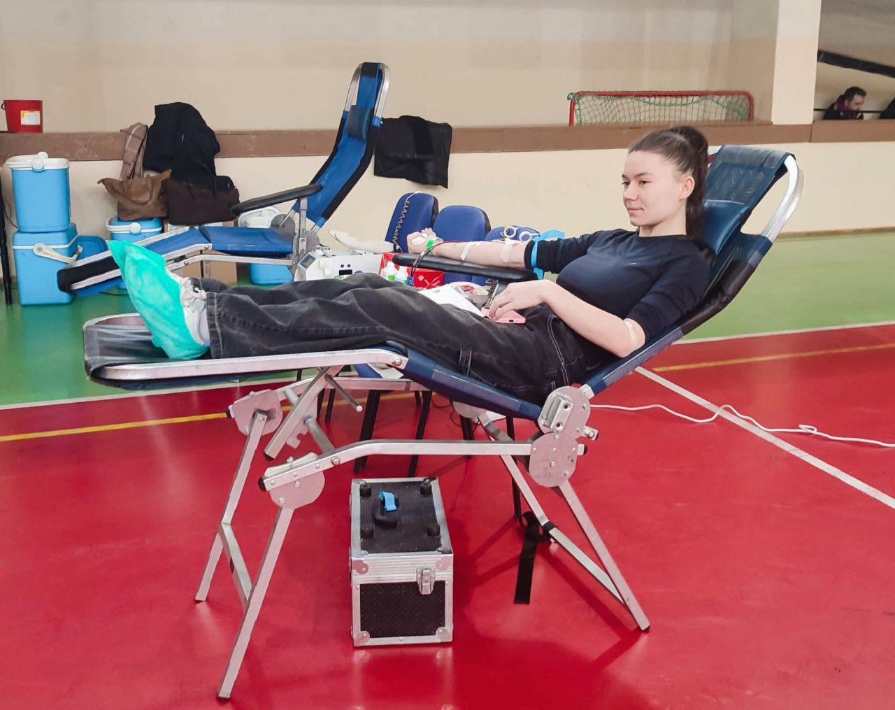 Oddali krew i zdobyli wiedzę. Udana zbiórka w Zespole Szkół Rolniczych w Kaczkach Średnich - Zbiórka krwi w ZSR CKP / fot. ZSR Kaczki Śr.