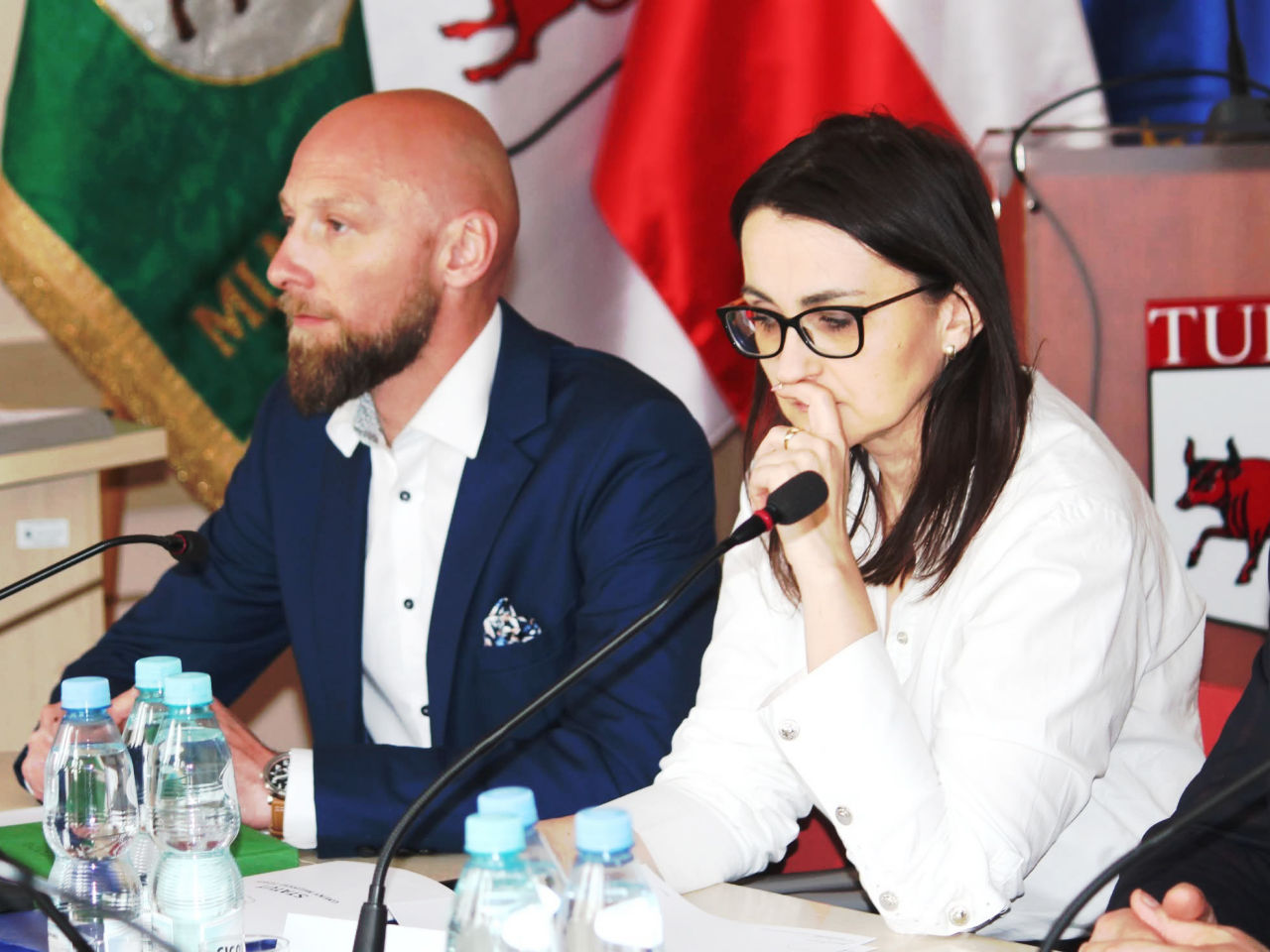 Burzliwa XXII sesja Rady Miejskiej Turku. Odwołanie Kiszewskiej i Korzeniowskiego zakończyło porozumienie z KO - Marta Kiszewska i Zbigniew Korzeniowski odwołani /fot. UM Turek