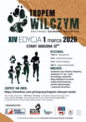 Tropem Wilczym 2026 – Bieg Pamięci Żołnierzy Wyklętych w Turku