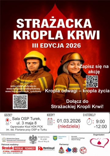 Strażacka Kropla Krwi wraca do OSP Turek. I Ty zostań dawcą krwi!