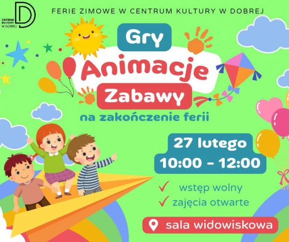 Zakończenie ferii w Centrum Kultury w Dobrej